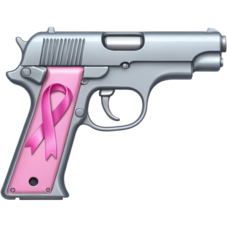 Pistol and ribbon mixer emoji