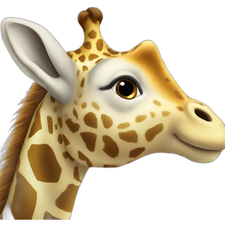 Girafe sur éléphant emoji