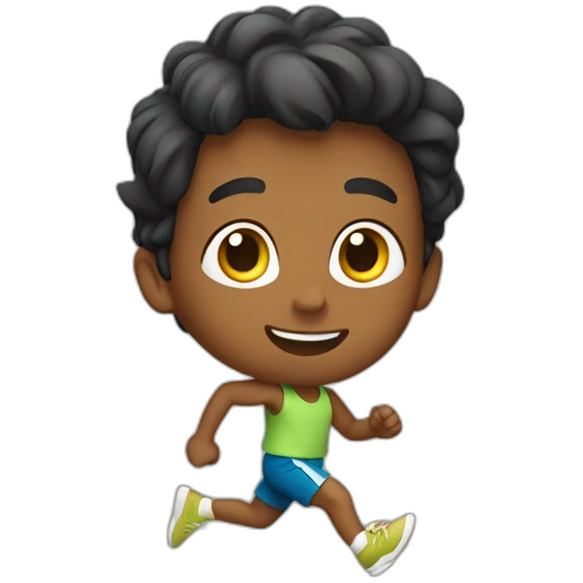 the boy is running emoji