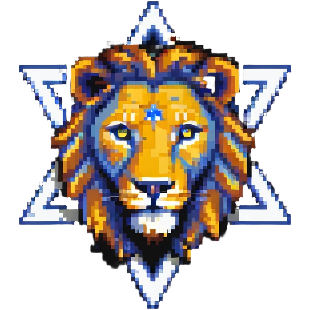 Star of David with a lion inside emoji