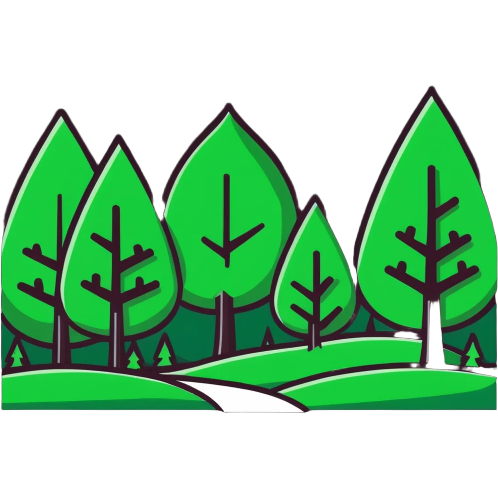 forest hunters typography emoji