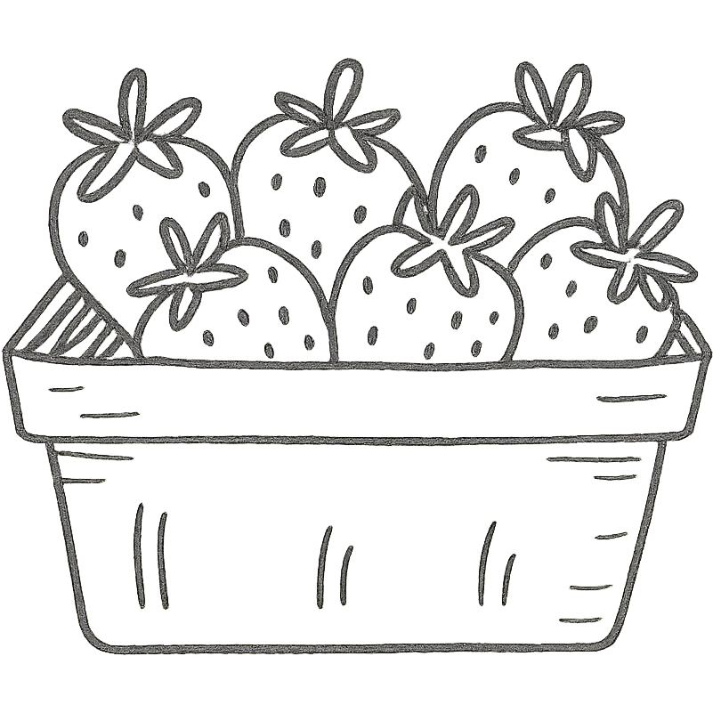 strawberries in box emoji