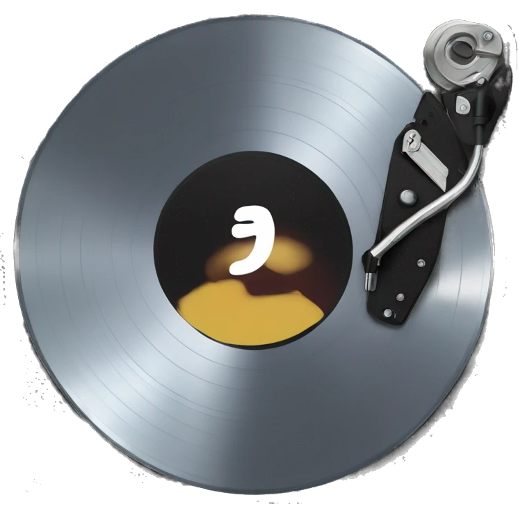 Vinyl disc emoji