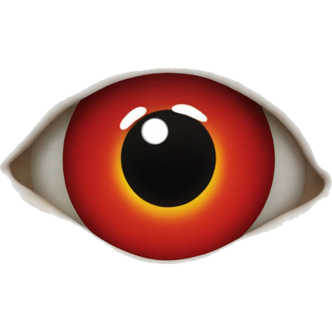 red vain eyes emoji