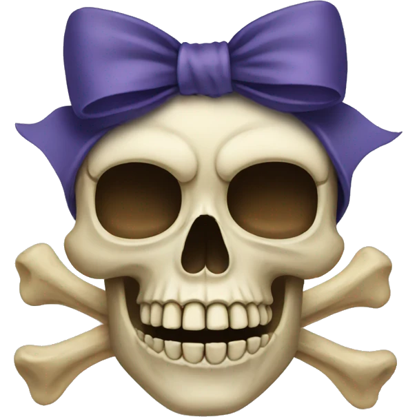 skull with a bow emoji