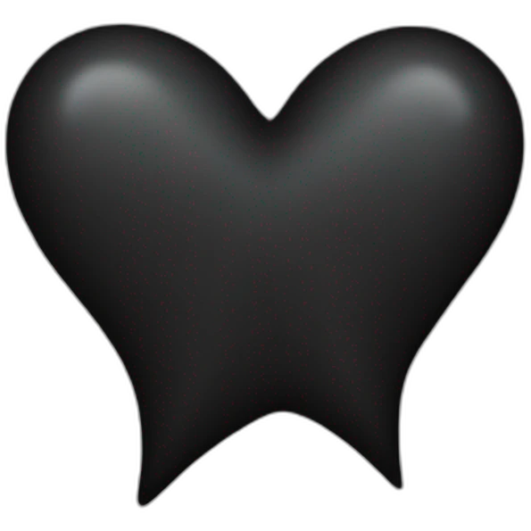 black heart and star emoji