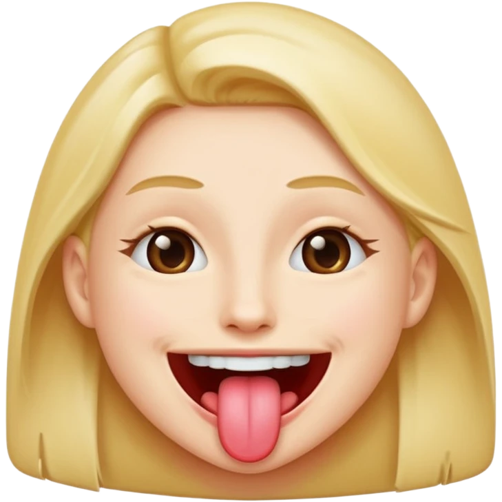 Smile with a tongue emoji