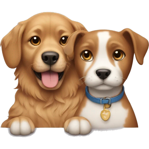Cat and dog emoji