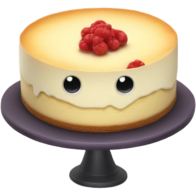 Monster cheesecake emoji