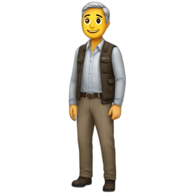 erkek yakışıklı ve gözlüklü emoji