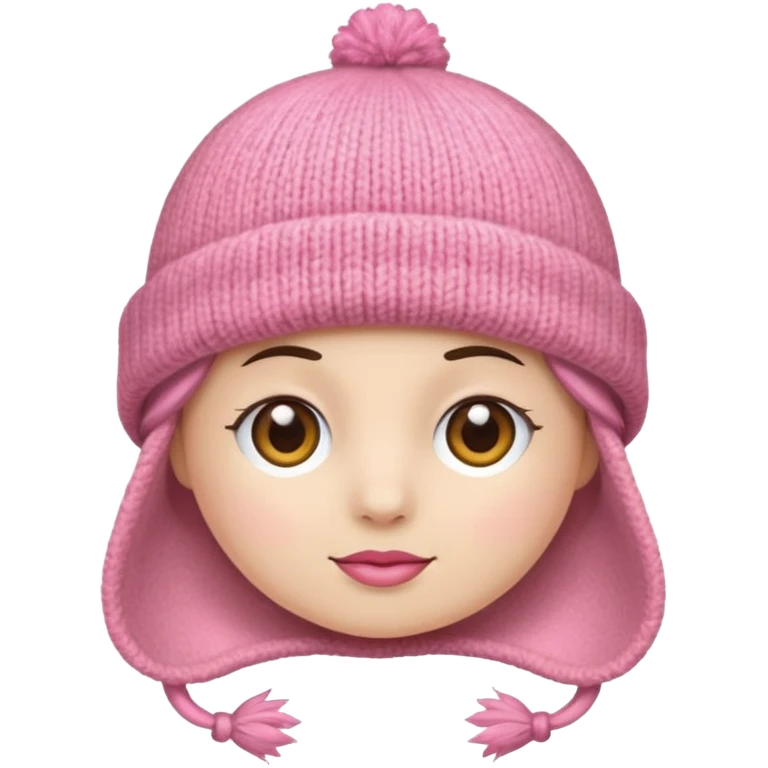 a pink hat emoji