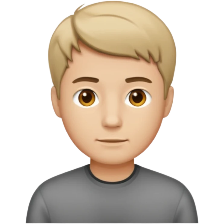 man with short hair medium tone emoji