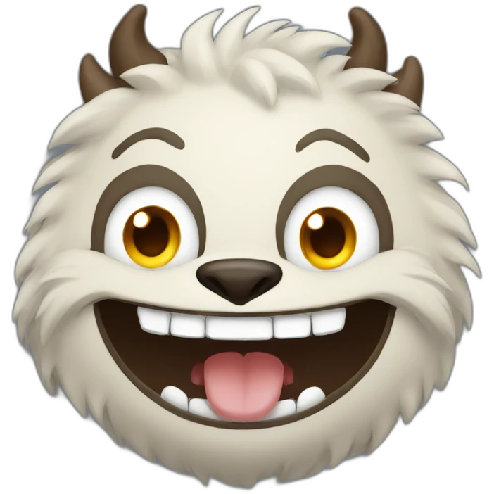 Beast smiling emoji