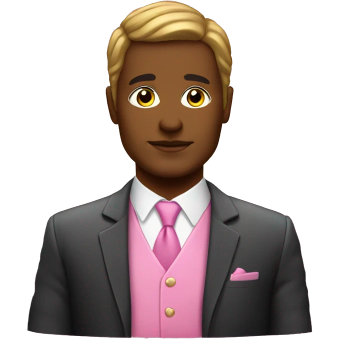 Lawyer wearing pink with sparkles emoji