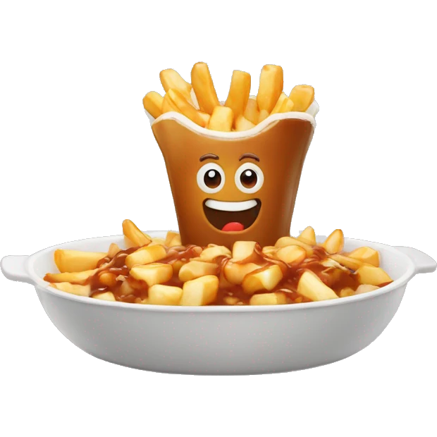 Poutine qui manger  emoji