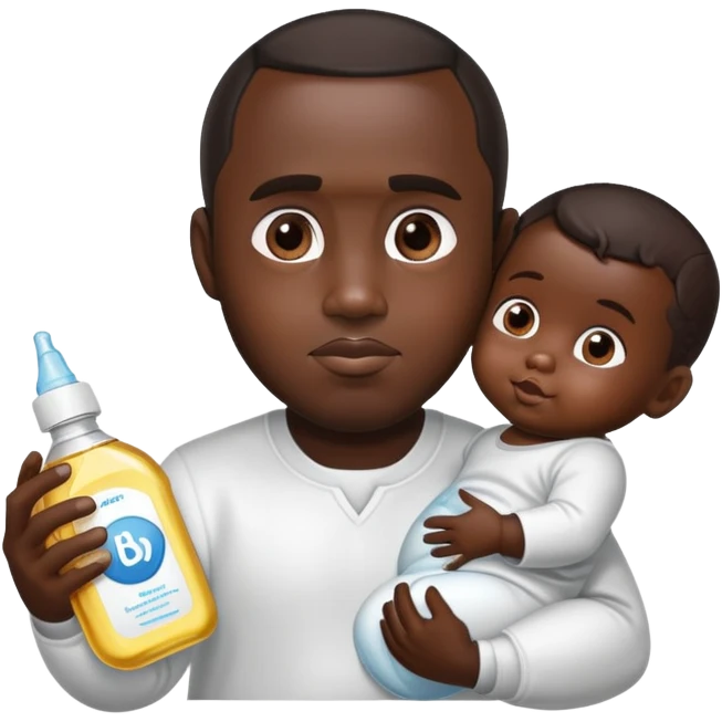 Diddy wit baby and baby oil  emoji
