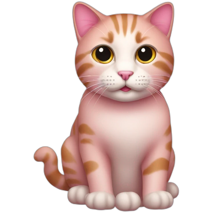 cat pink emoji
