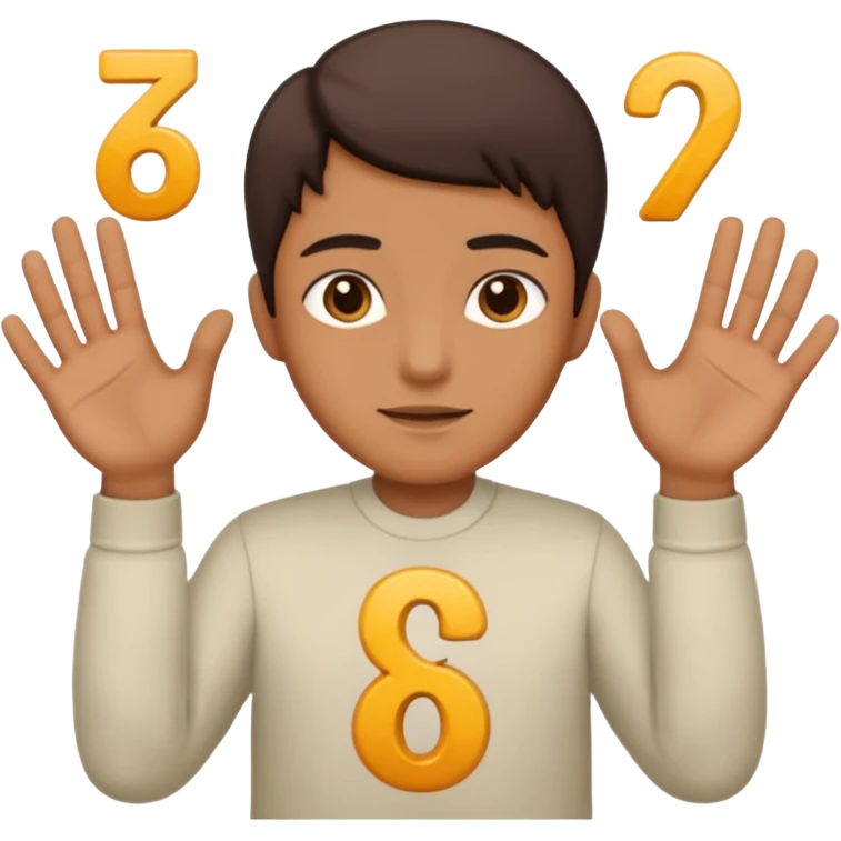 Fuse 🤷‍♂️6️⃣7️⃣ ( make the 6 7 go on his hands) emoji