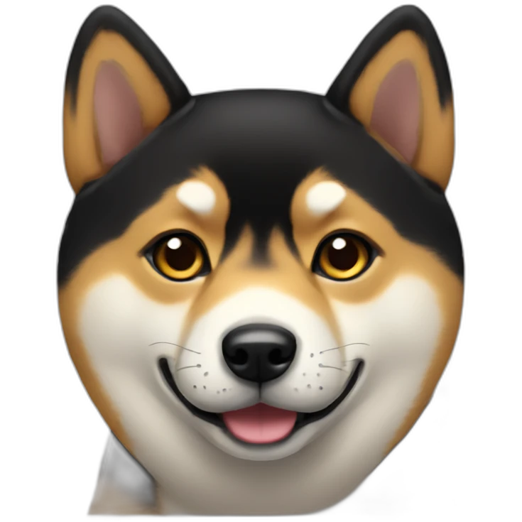 black-cute-shibainu emoji
