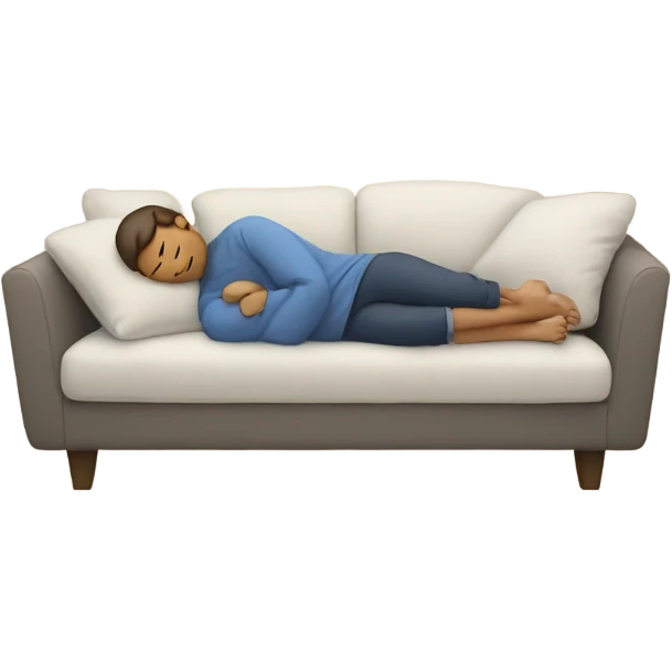 sleeping on the couch emoji