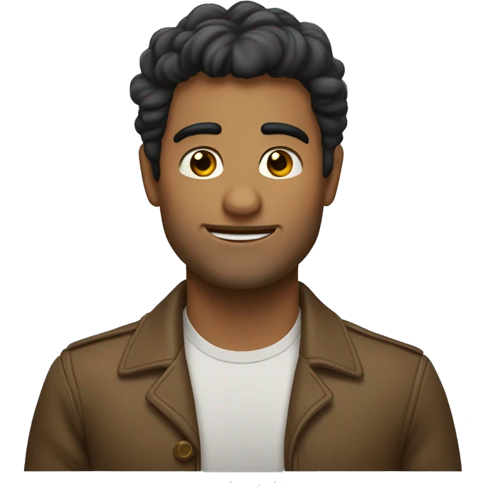 Un chico feo con pelo puntiagudo y rubio  emoji