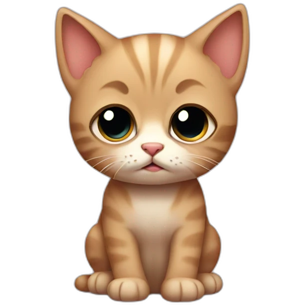 Sad kitten emoji