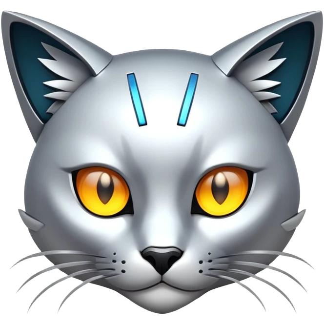 Futuristic Fakemon-feline emoji