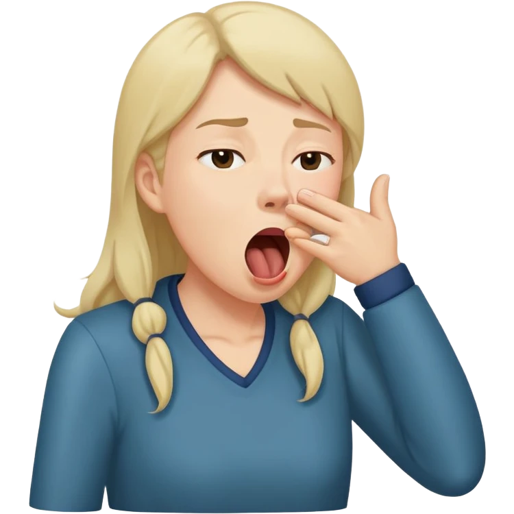 yawning face, hand covering mouth emoji