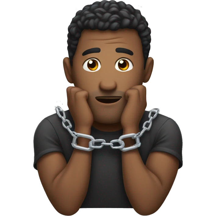 Handcuffed man emoji