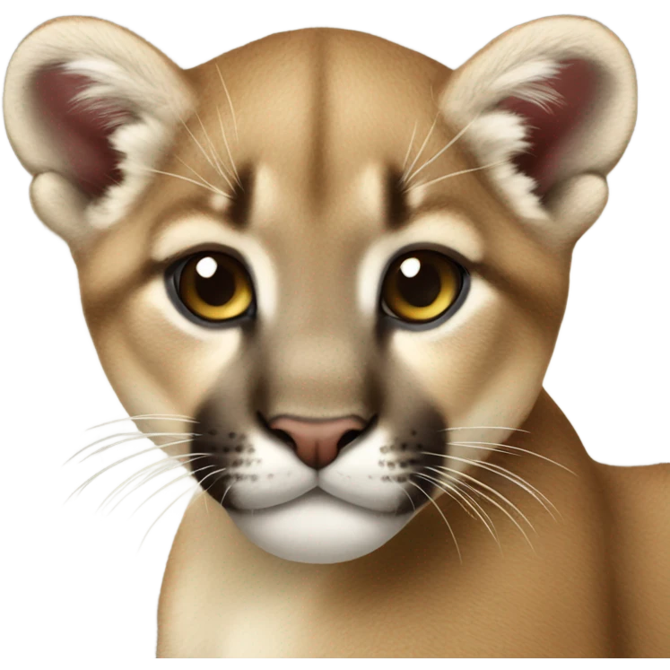 Mountain lion cub emoji