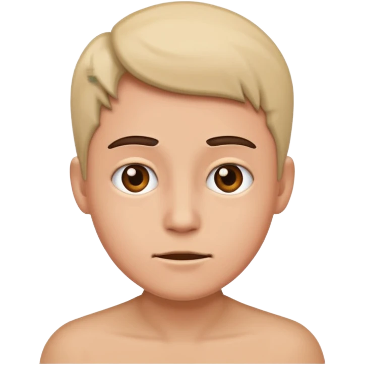 Um rosto irônico emoji