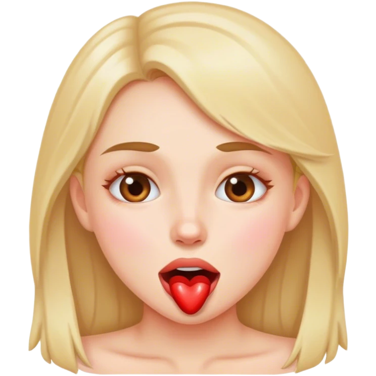 drooling in love girl emoji