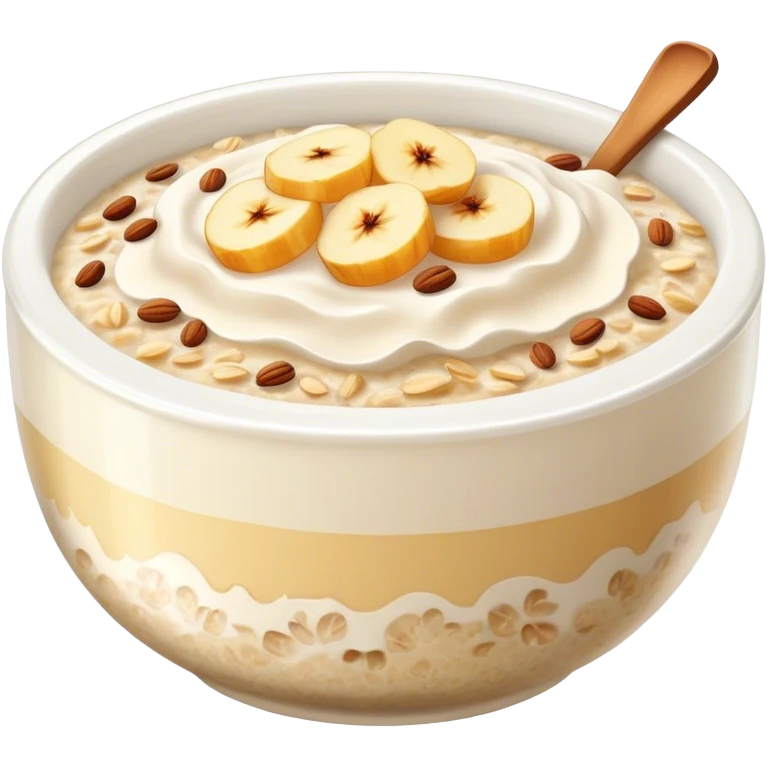 Avena de noche boul caliente  emoji