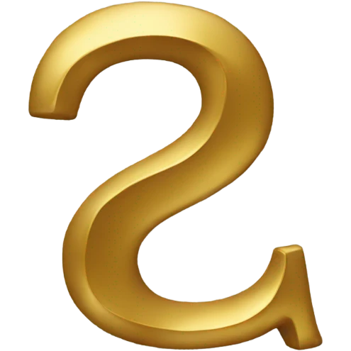 gold letter  emoji
