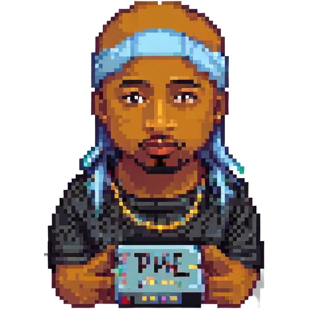 2Pac, no background emoji