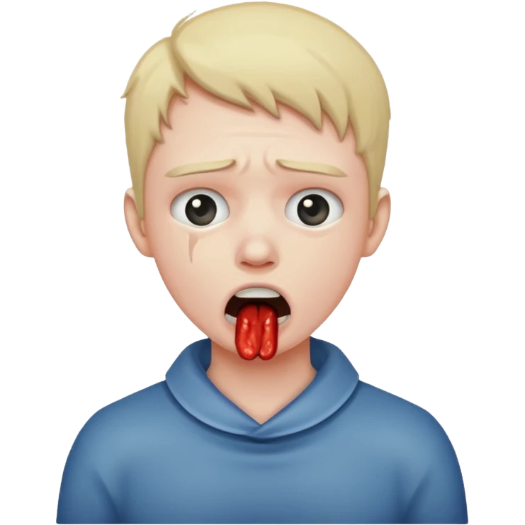 Chocking yourself emoji