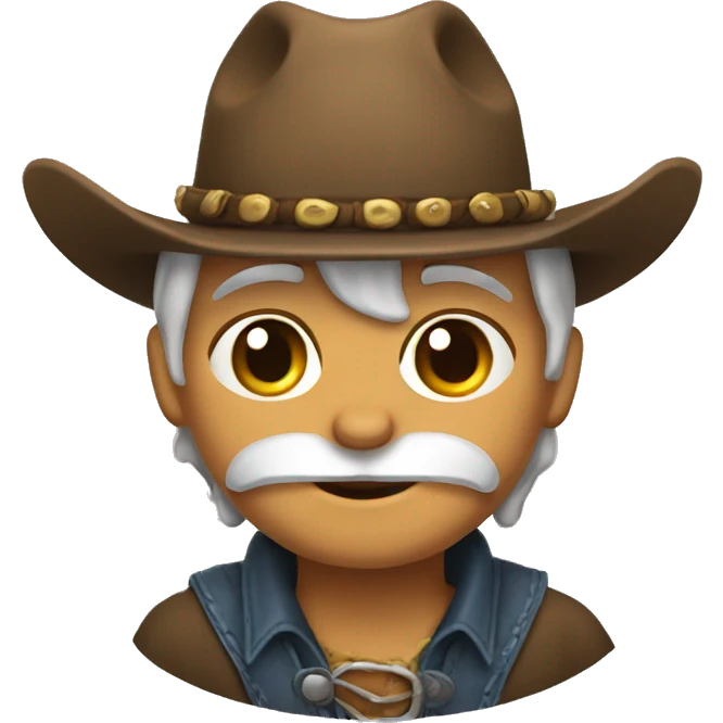Un gato vaquero emoji