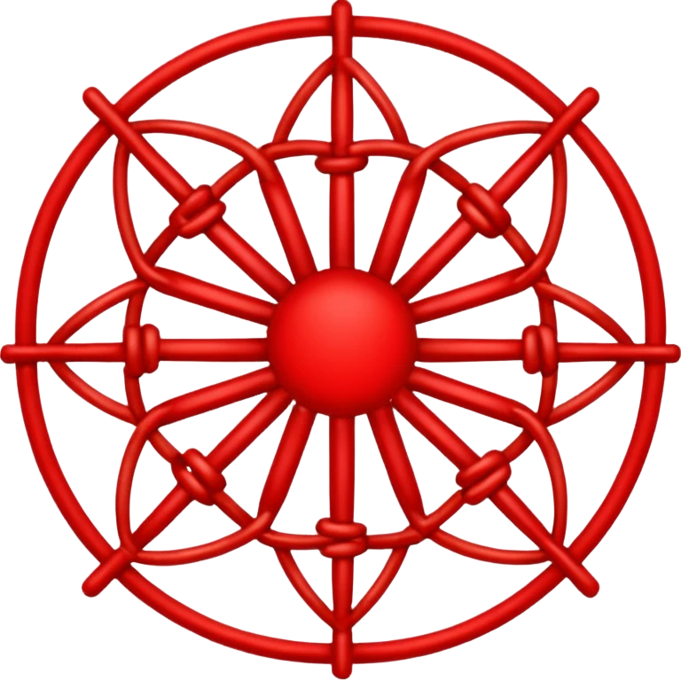 simple Red web, just the web emoji