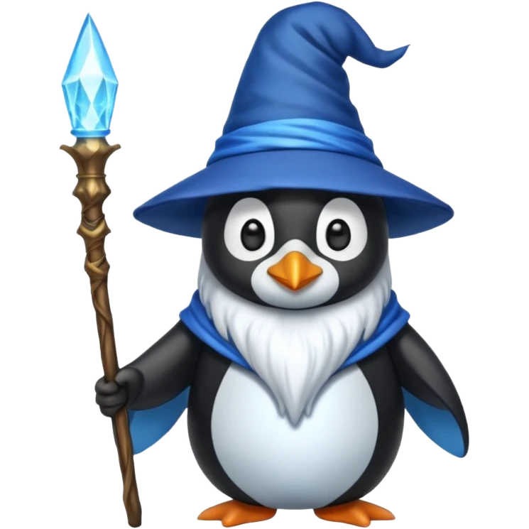 Penguin Wizard emoji