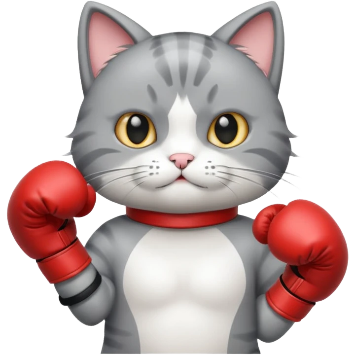 Cat boxing emoji