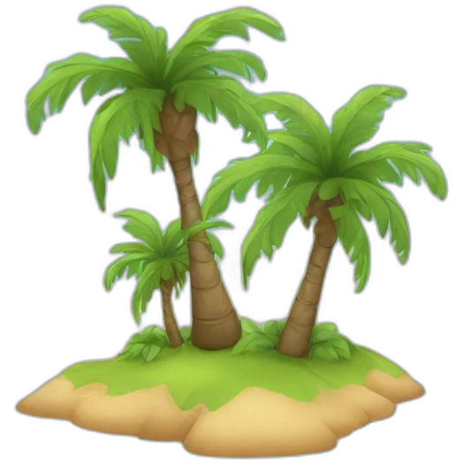 palm trees on the island emoji