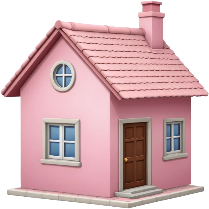 pink house small emoji