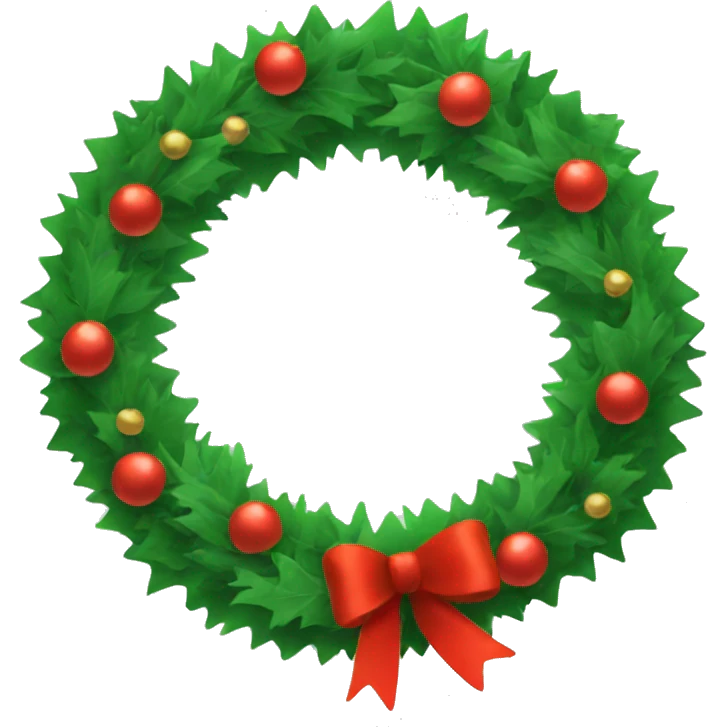 christmas wreath emoji