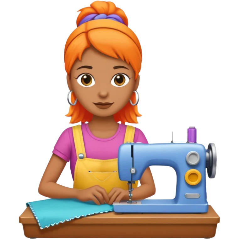 a creative clothing maker emoji