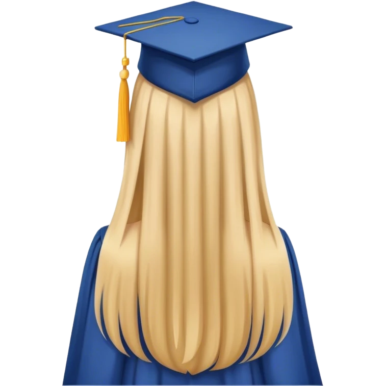 Femme diplômée de dos  emoji