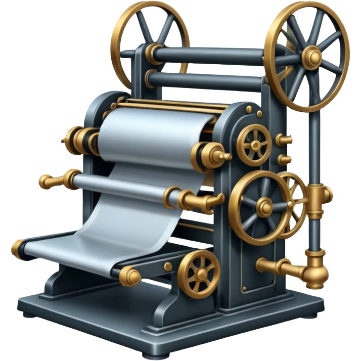 Steam-powered printing press emoji