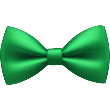 GREEN BOW TIE  emoji