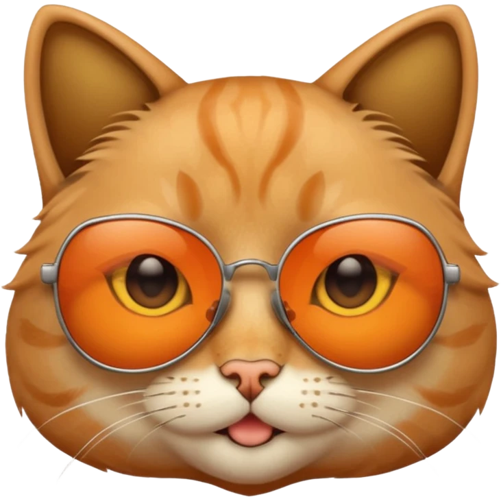 Cat wearing sunglasses emoji