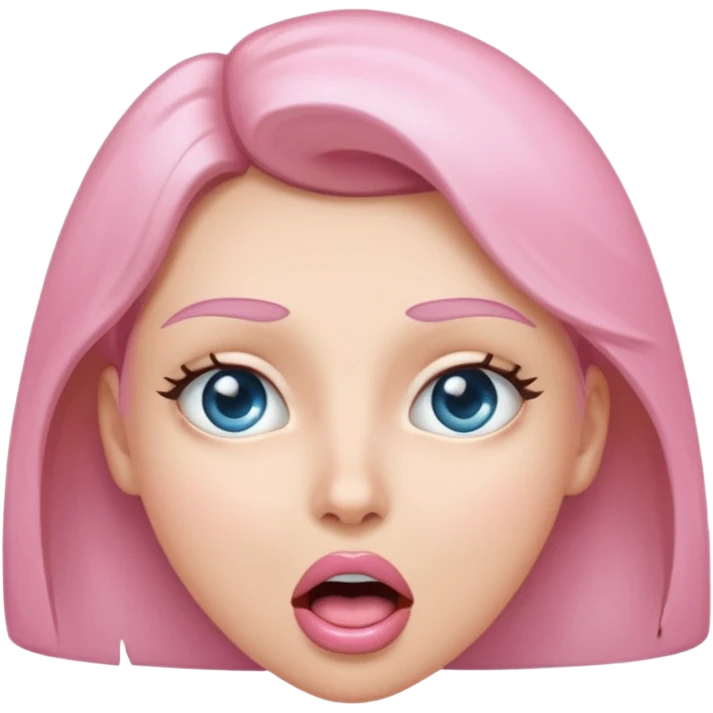 Person with sparkling eyes and open mouth staring in amazement  emoji