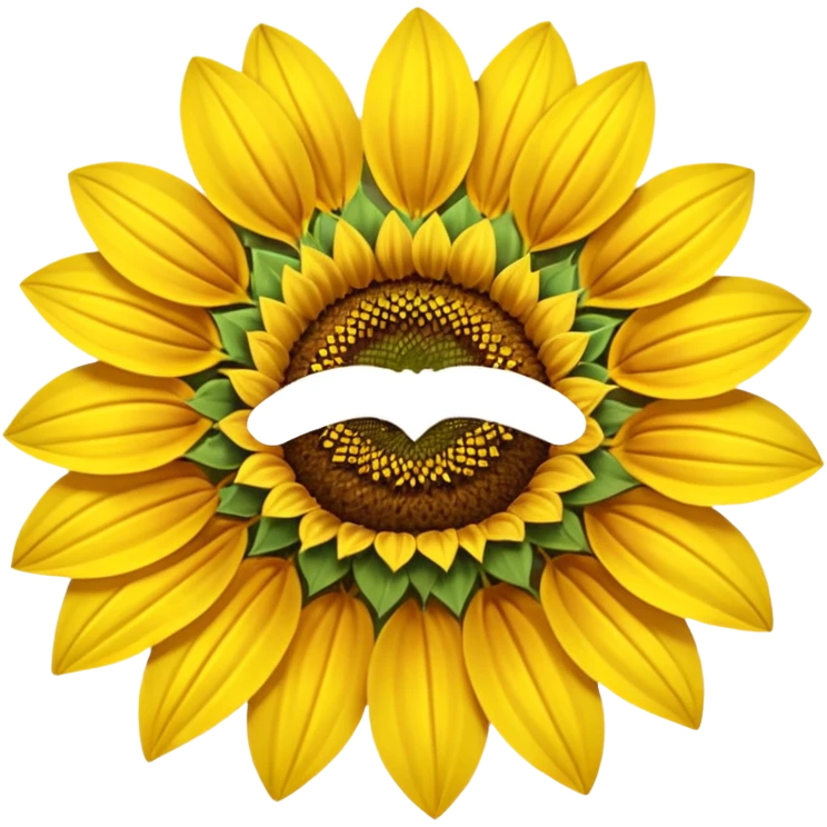 Noo, i want sunflower 🌻.  Just like this. With browner center. And without green sleaves. Much more browner center of the flower please
 emoji